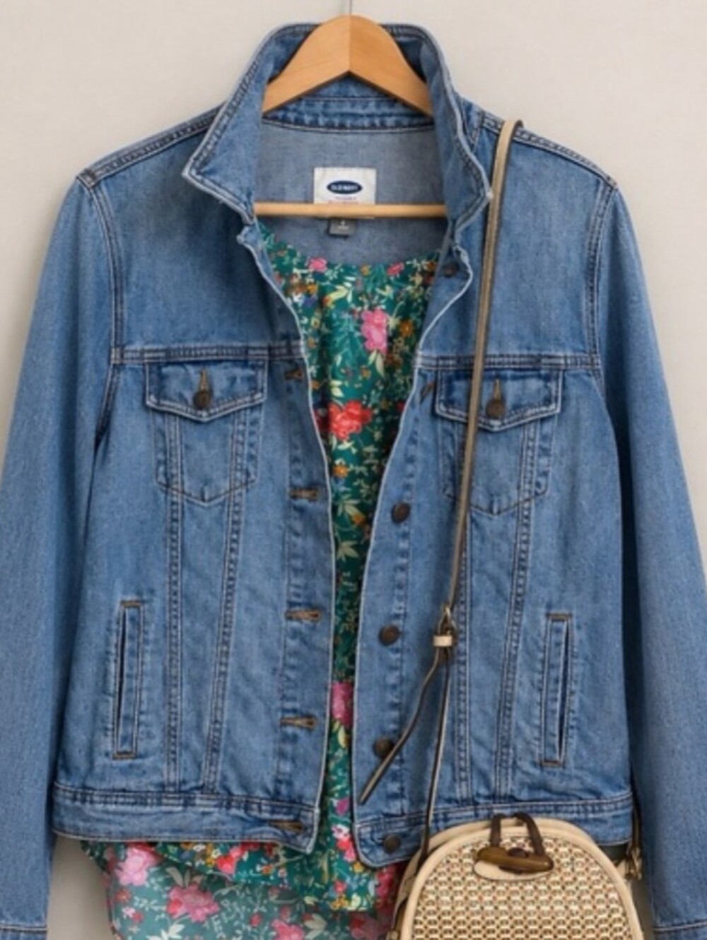 4 Piece Bundle | Old Navy Jacket | LC Blouse | NWOT Purse & Earrings